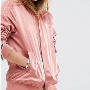 Vintage Adidas Bomber in Salmon